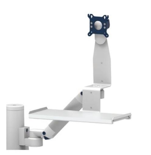 Billede af CIM height adjustable arm with VESA 75/100 and tray