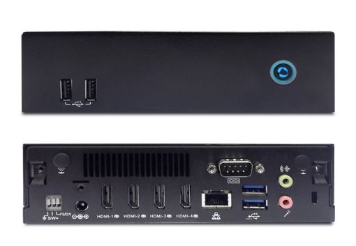 Billede af AOPEN DE6340 Quad Output Digital Signage Player, AMD R2544, 128/8GB, No OS