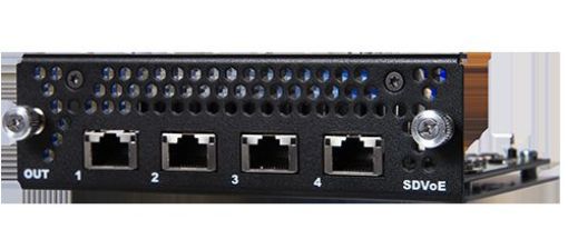 Billede af ANALOG WAY Opt.Output connector card with 4x SDVoE 10G RJ45 ports (carrying case included)