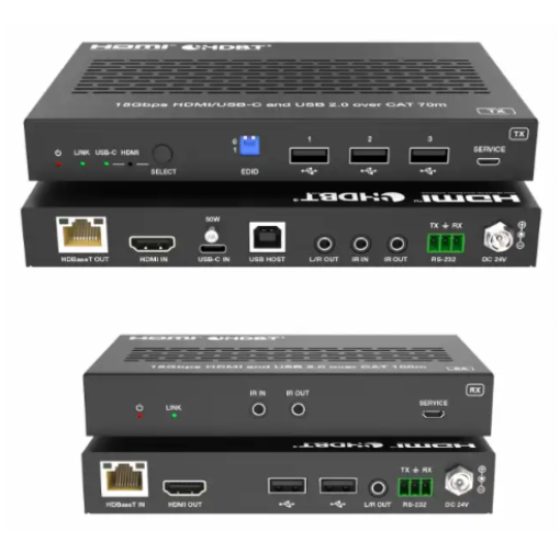 Billede af DVDO 4K HDMI/USB-C 70m Extender Over HDBaseT 3.0 with USB 2.0