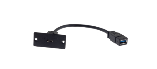 Billede af KRAMER USB-C Wall Plate Insert - Black