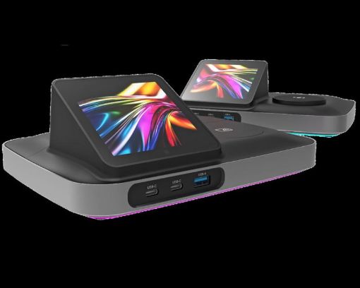 Billede af QBIC Bookbuddy Connect Desk Booking Docking Station m. Trådløs opladning