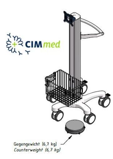 Billede af CIM light duty with basket and handle/VESA