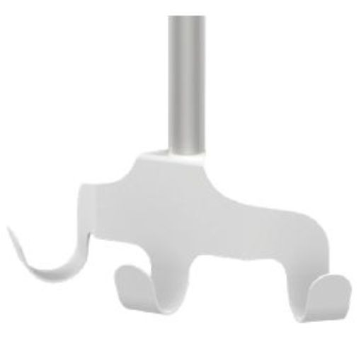 Billede af CIM triple cable hook, down post rotatable 300 mm