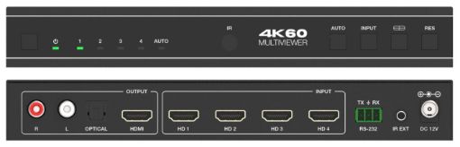 Billede af DVDO 4K 4x1 Seamless HDMI Switcher with Multiview & Audio Output