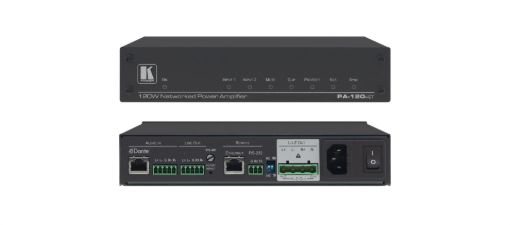 Billede af KRAMER nd  2x60W @ 8O Controllable Power Amplifier with Dante Input
