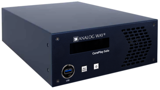 Billede af ANALOG WAY CorePlay Solo Heavy-duty 4K media player for live-operated applications