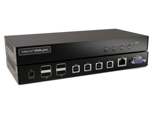 Billede af MATROX KMLync 4-port USB keyboard and mouse switch for Extio3